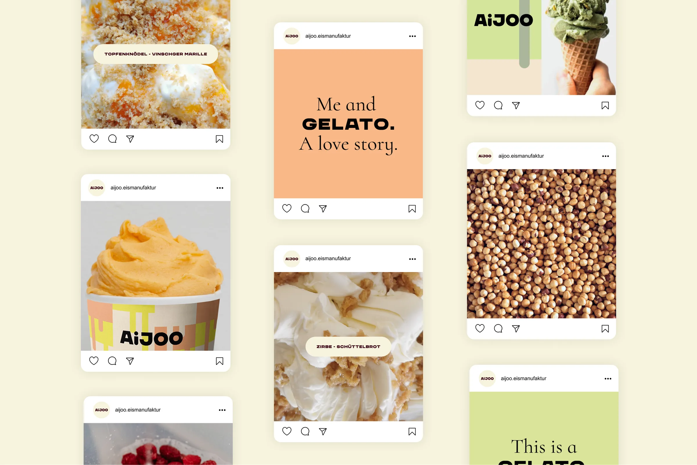 Instagram-Posts im neuen AiJOO-Design
