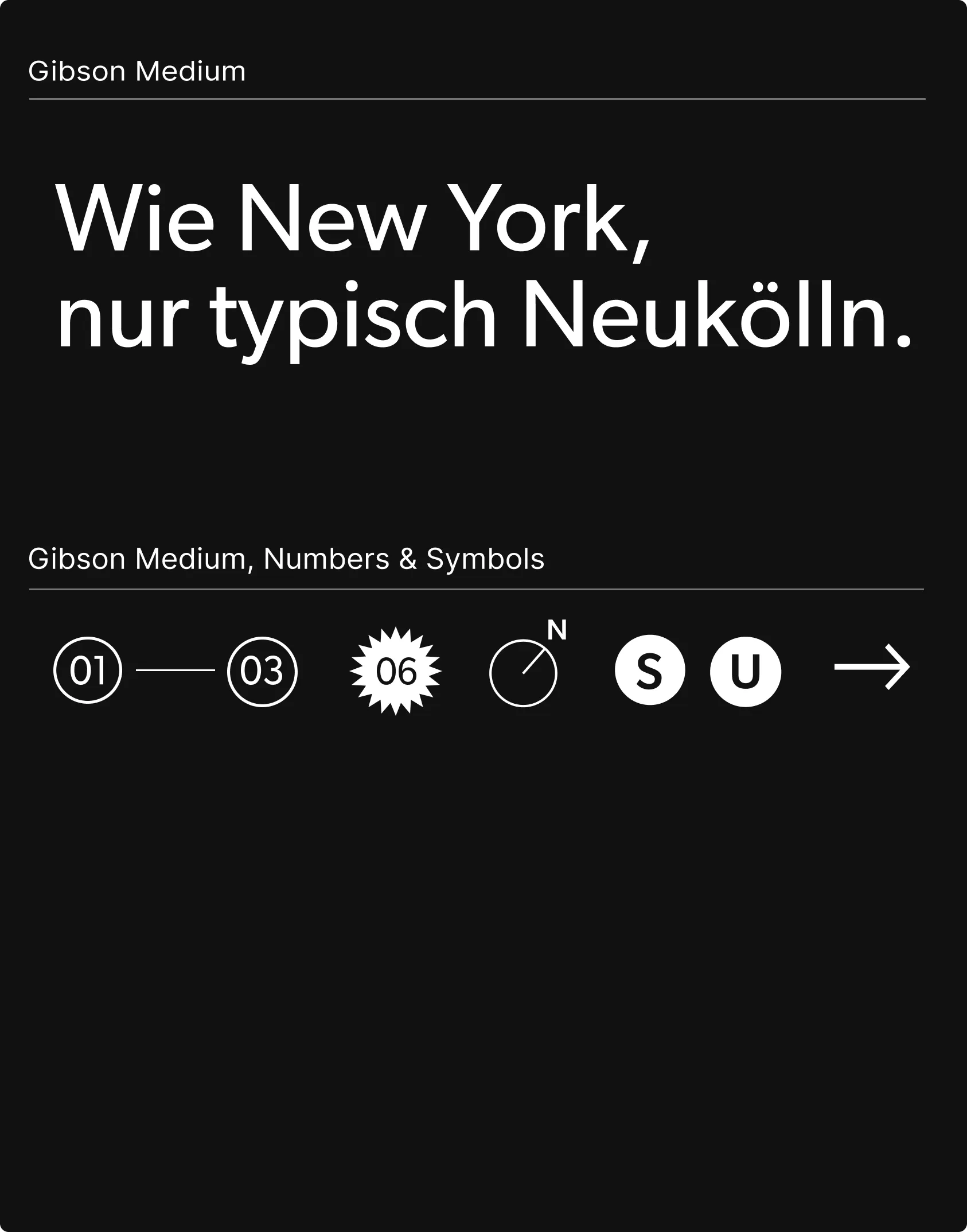 Typografie der neuen Neukölln-Marke