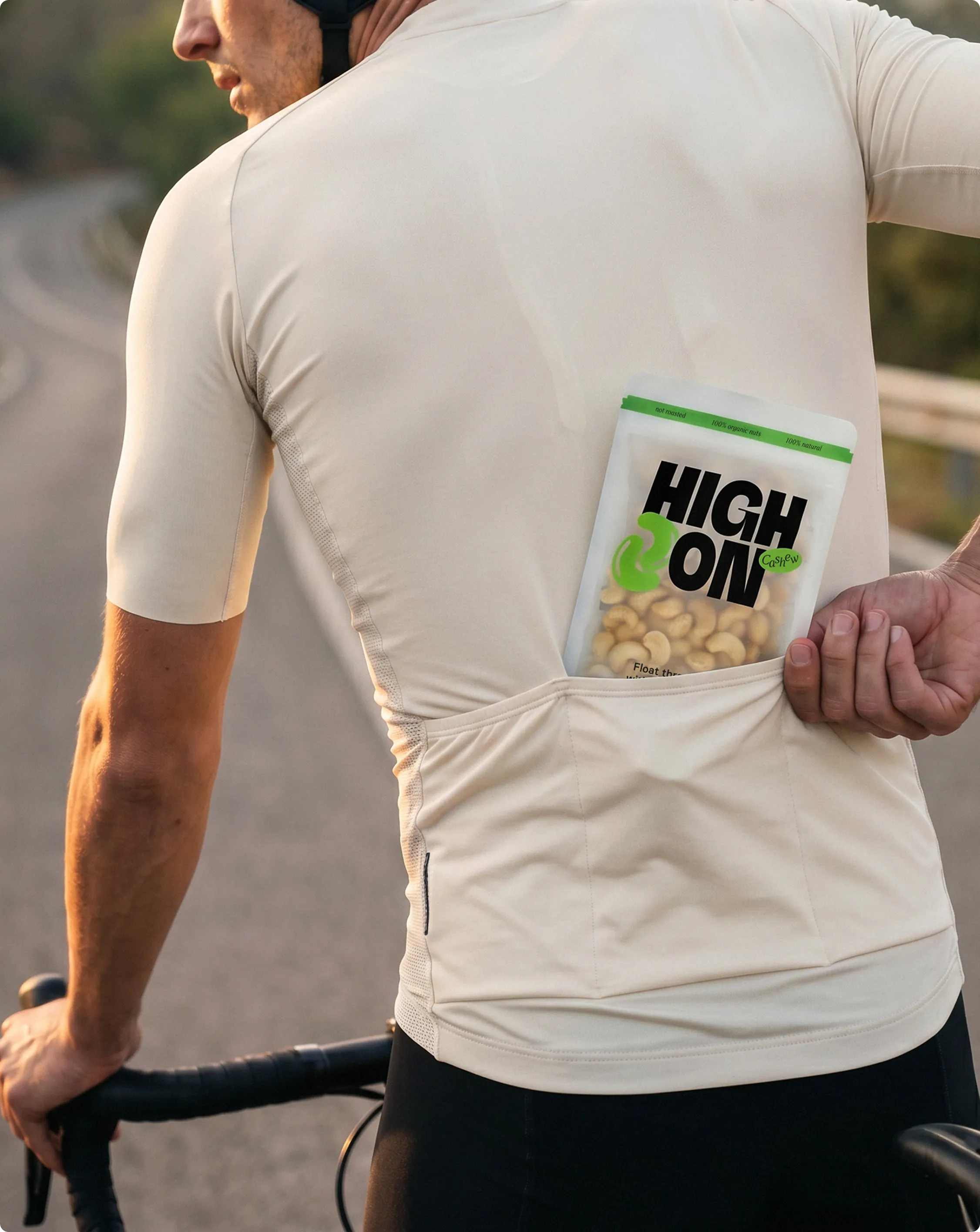 HighOn unterwegs — Kampagnenmotiv mit Fahrrad
