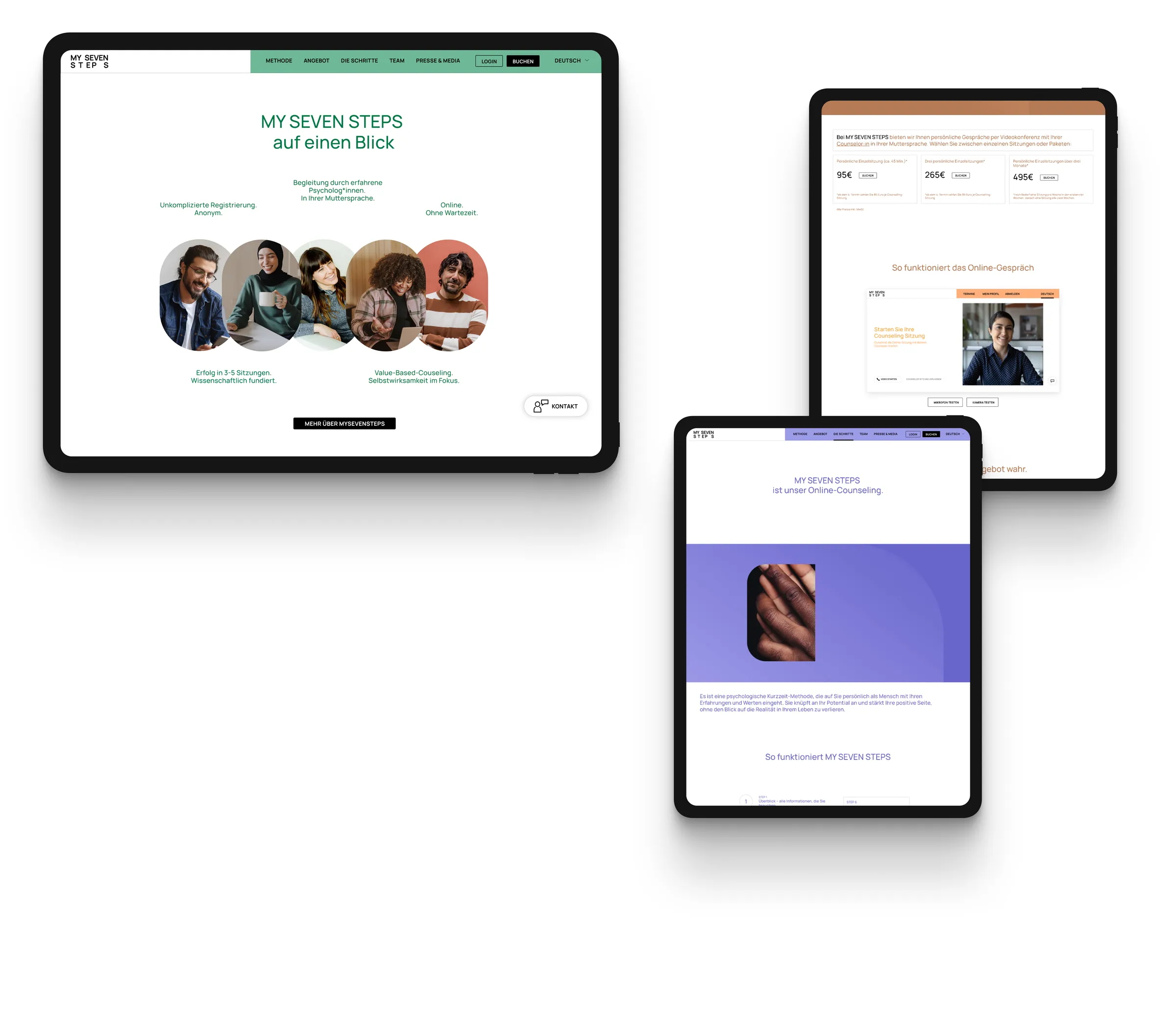 Die My-Seven-Steps-Markenwelt auf dem iPad