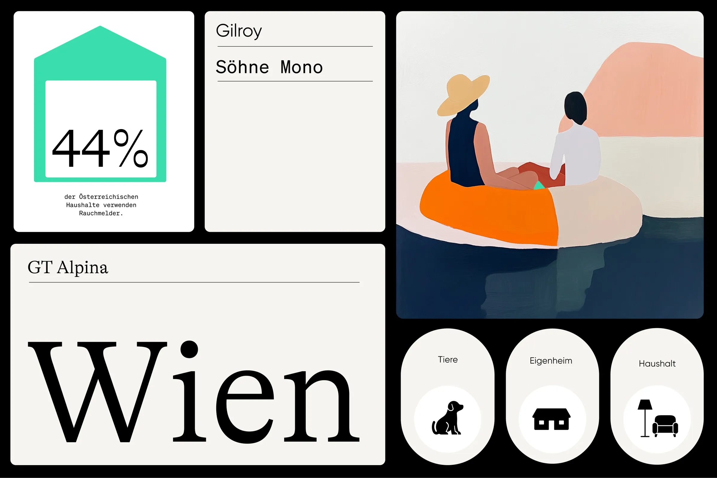 Brandboard der neuen Schättle-Markenidentität