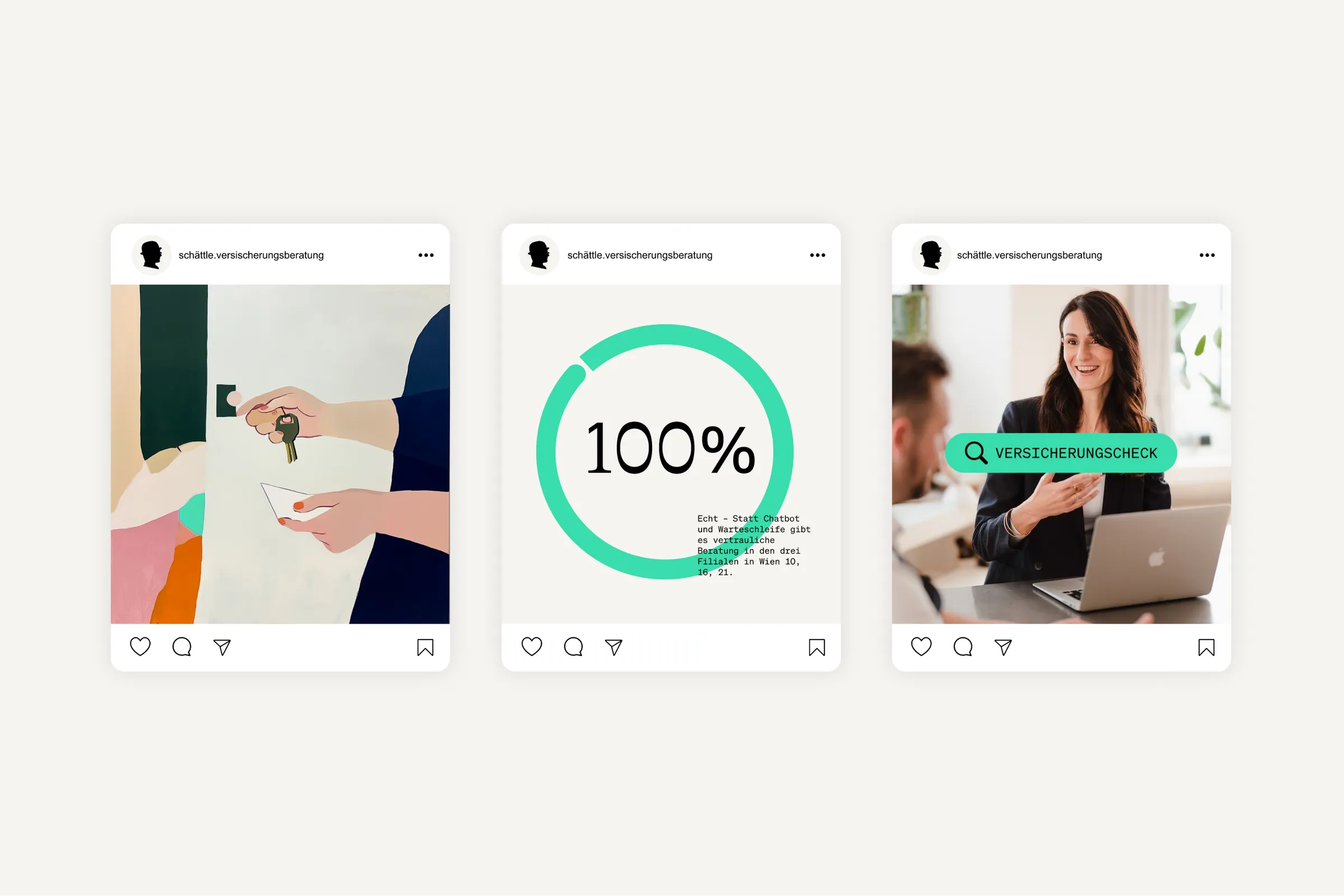 Instagram-Posts im neuen Schättle-Design