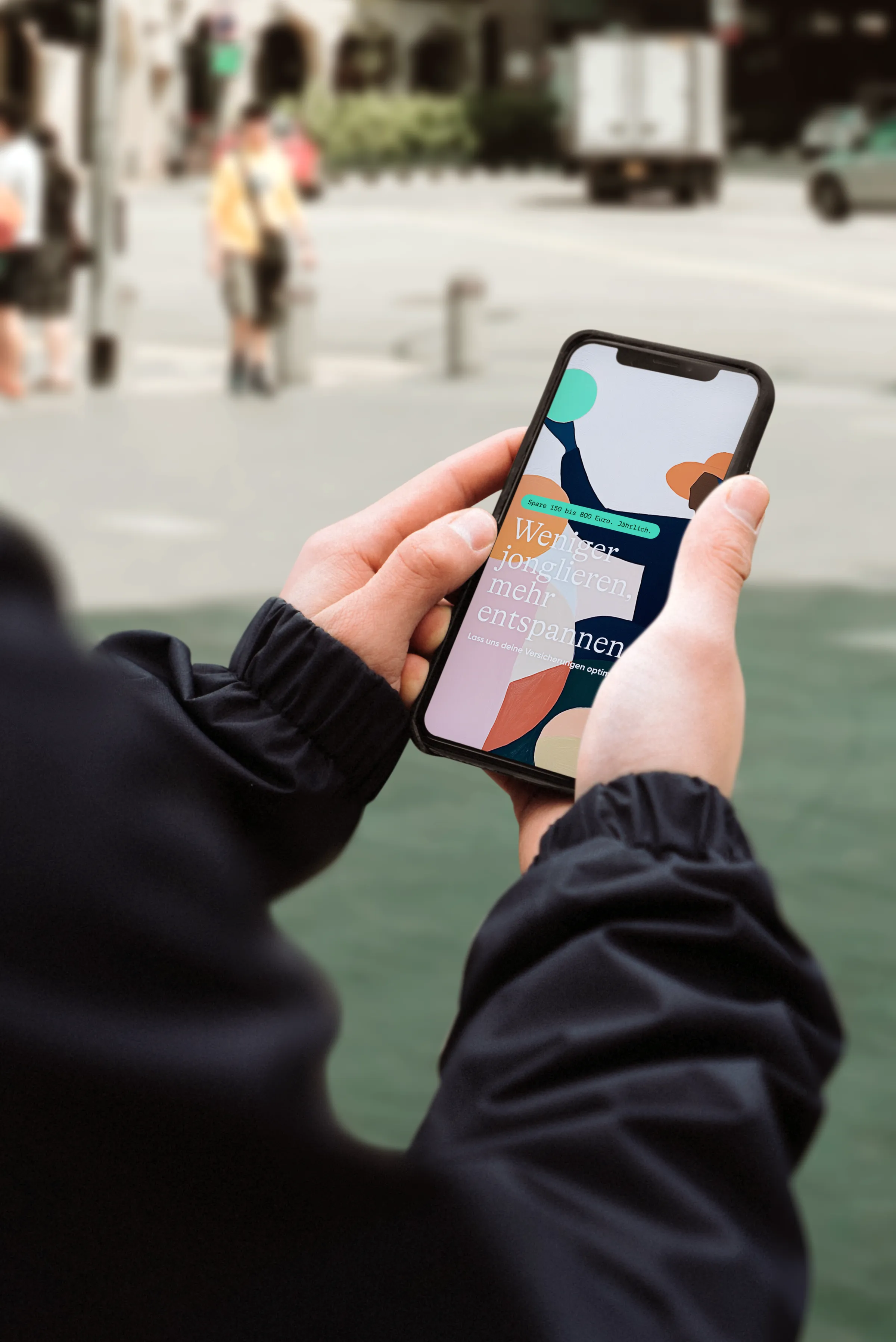 Schättle-Kampagne auf dem Smartphone – Weniger jonglieren, mehr entspannen