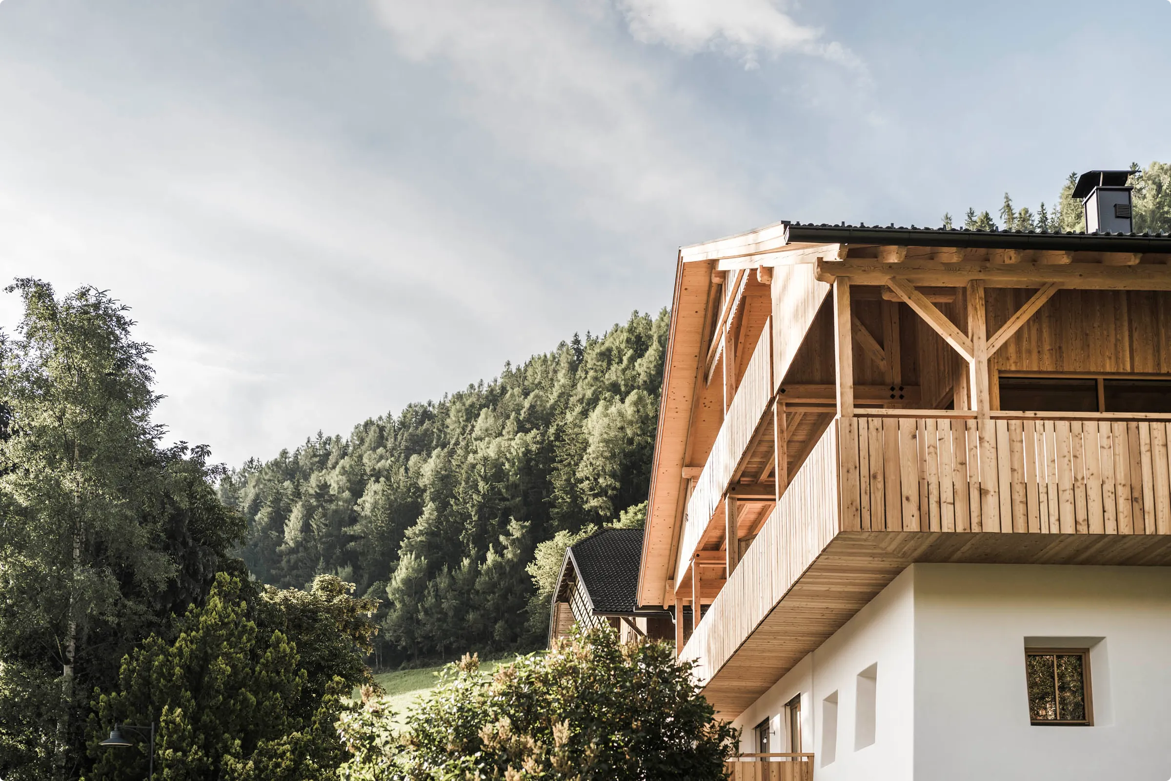 Der Zalnerhof mit seiner markanten Holzarchitektur