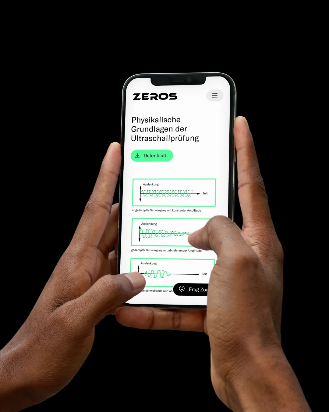 Mobile ZEROS-Website — Physikalische Grundlagen der Ultraschallprüfung