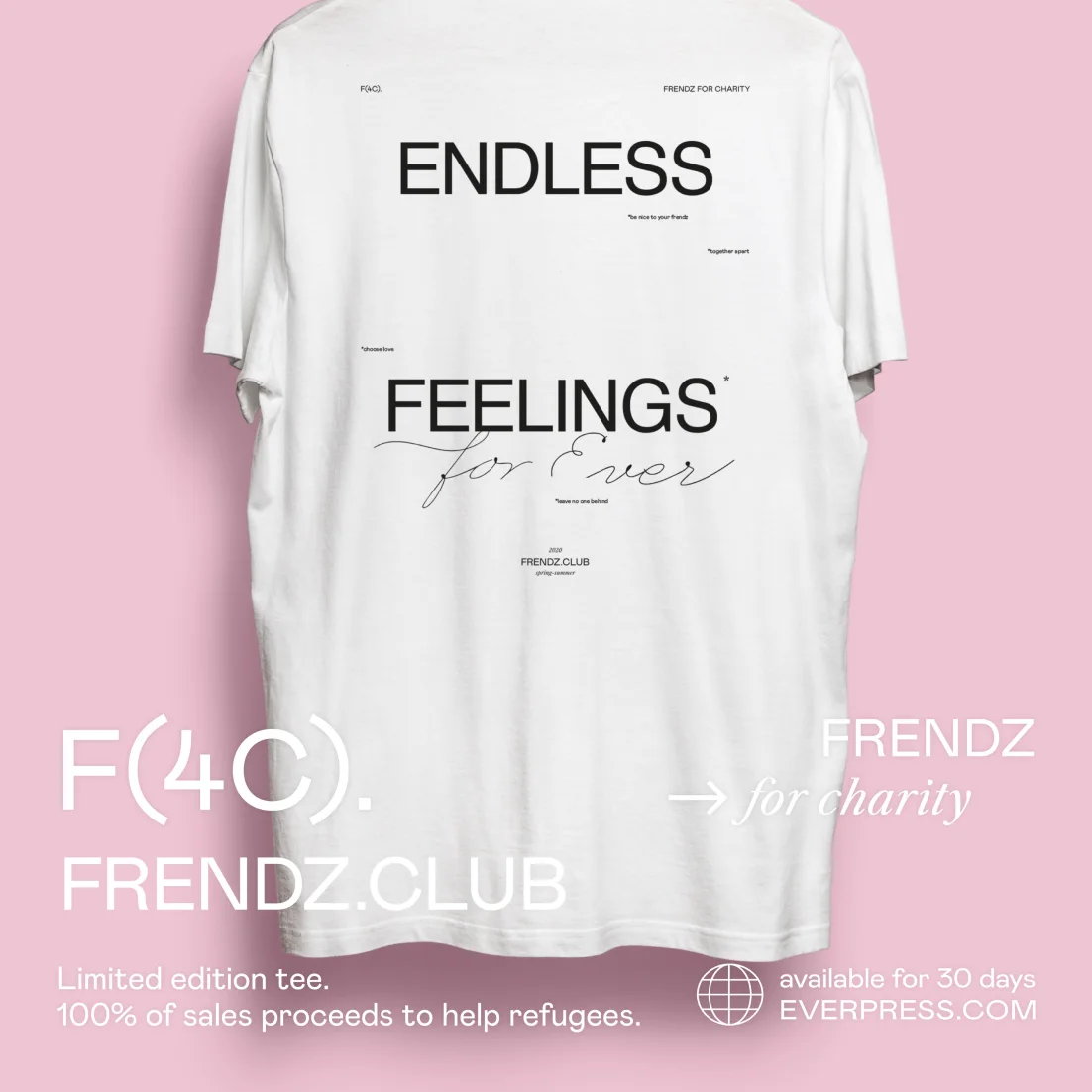 Kampagnen-Shirt Endless Feelings für Geflüchtete